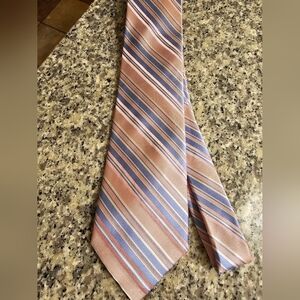 Club Room Striped Silk Tie in Pink and Blue